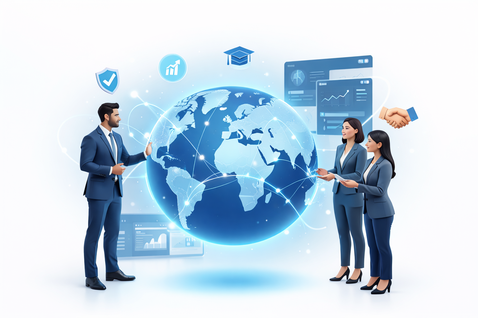 Channel Partners Global Network Illustration
